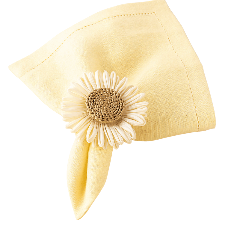 Argola Para Guardanapo Margarida 4 Pecas - Tuut Argola Para Guardanapo Margarida 4 Pecas - Tuut